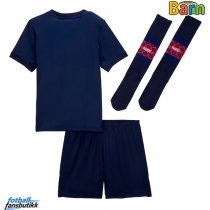 Paris Saint-Germain Hjemmedraktsett Barn 2025-26 Kortermet (+ Korte bukser)